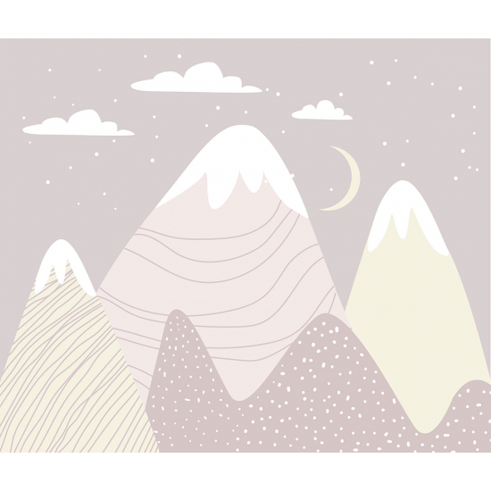 Papel pintado panorámico para niños - Infantil - Montañas