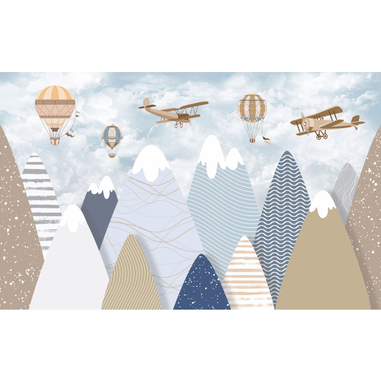 Papel pintado panorámico para niños - Infantil - Montañas