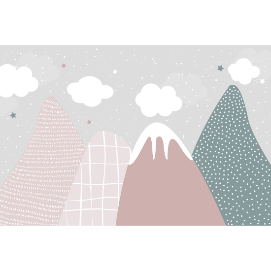Papel pintado panorámico para niños - Infantil - Montañas