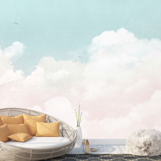Papel pintado panorámico para niños - Infantil - Nubes