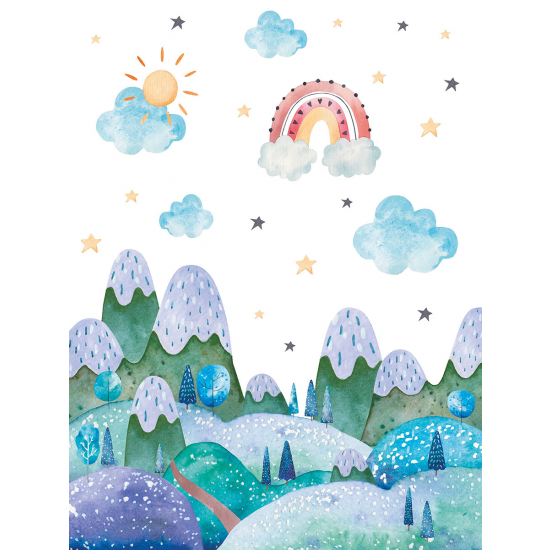 Papel pintado panorámico para niños - Infantil - Paisaje
