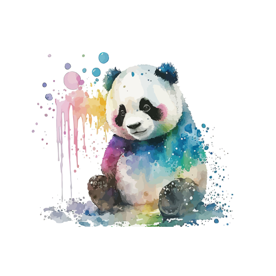Papel pintado panorámico para niños - Infantil - Panda