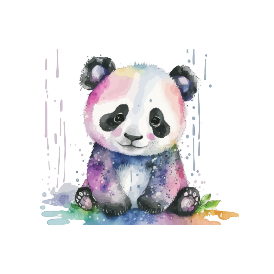 Papel pintado panorámico para niños - Infantil - Panda