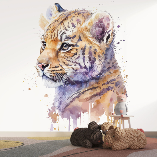 Papel pintado panorámico para niños - Infantil - Tigre