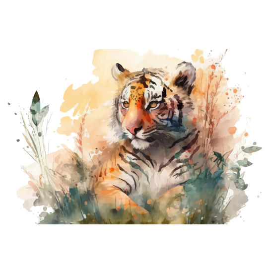 Papel pintado panorámico para niños - Infantil - Tigre