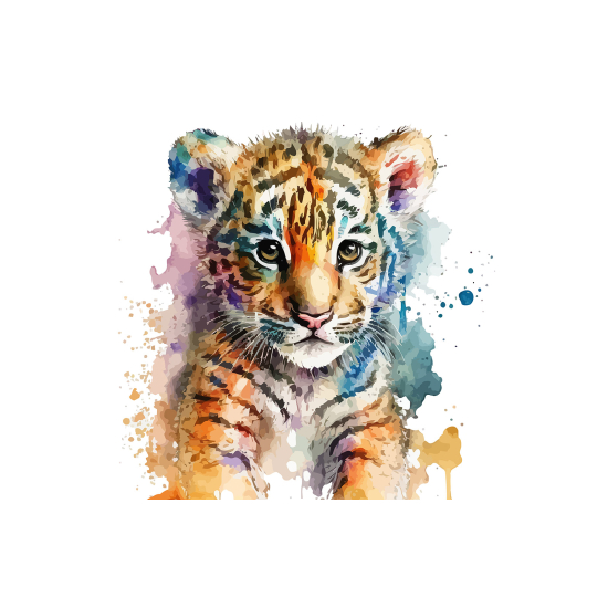 Papel pintado panorámico para niños - Infantil - Tigreau