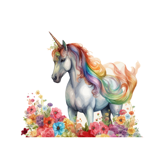 Papel pintado panorámico para niños - Infantil - Unicornio
