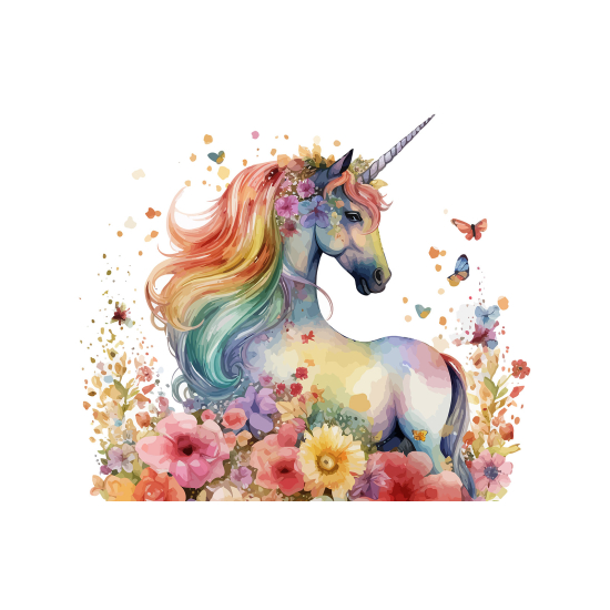 Papel pintado panorámico para niños - Infantil - Unicornio