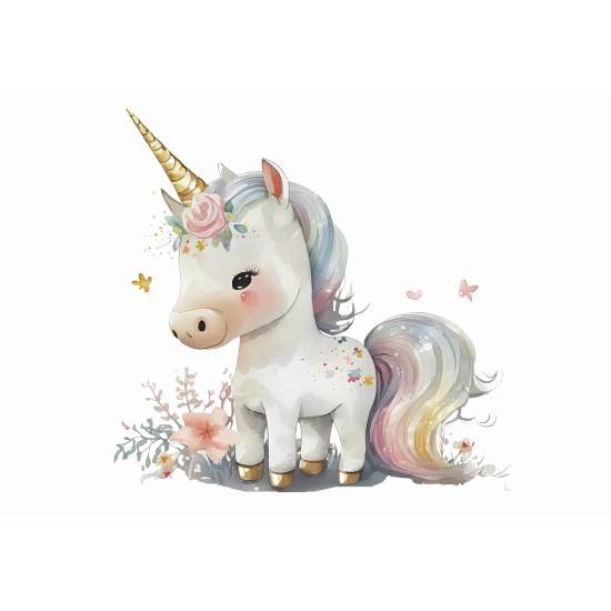 Papel pintado panorámico para niños - Infantil - Unicornio