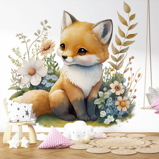 Papel pintado panorámico para niños - Infantil - Zorro