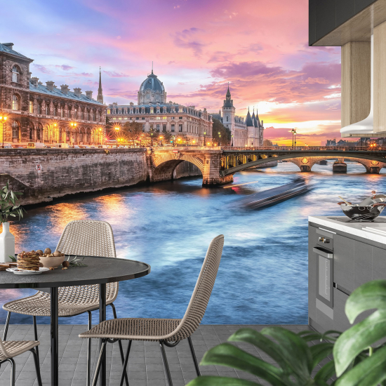 Papel pintado panorámico - París el Sena