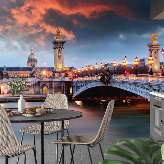 Papel pintado panorámico - París Puente Alejandro III