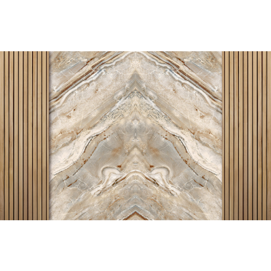 Papel pintado panorámico - Patrón elegante Madera
