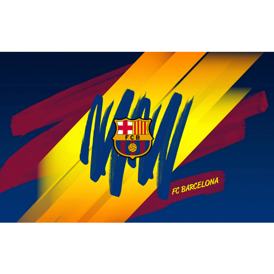 Papel pintado panorámico Pie / Fútbol - Barcelona
