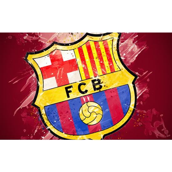 Papel pintado panorámico Pie / Fútbol - FCB Barcelona