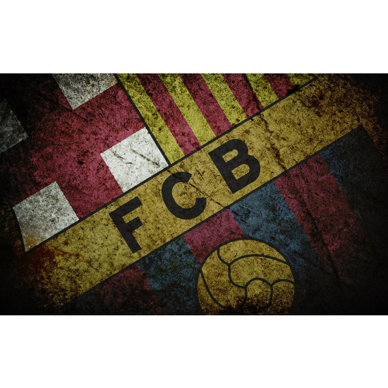 Papel pintado panorámico Pie / Fútbol - FCB Barcelona