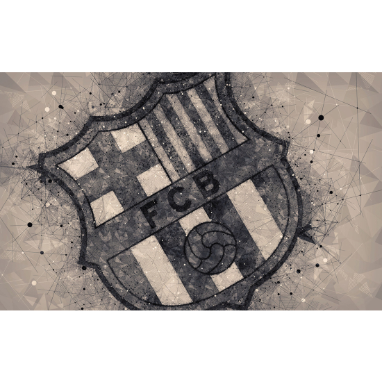 Papel pintado panorámico Pie / Fútbol - FCB Barcelona