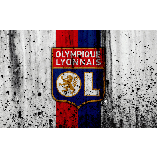 Papel pintado panorámico Pie / Fútbol - OL - Olympique de Lyon