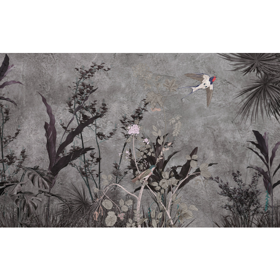 Papel pintado panorámico - Plantas Pájaro