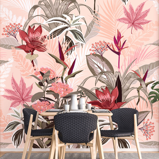 Papel pintado panorámico - Plantas Tropicales