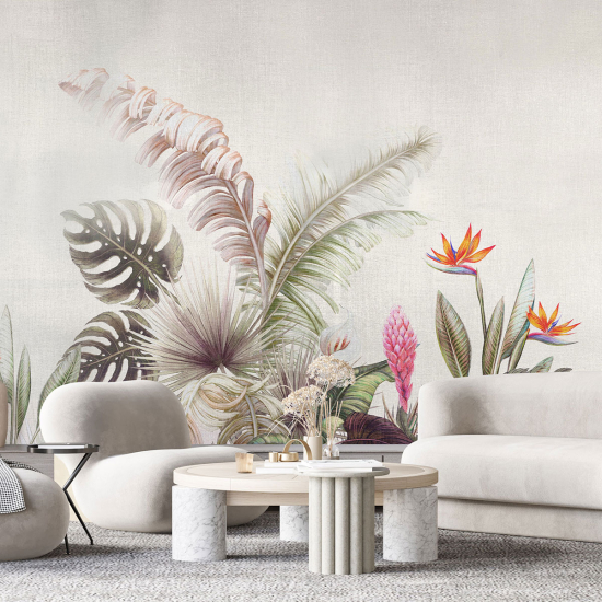 Papel pintado panorámico - Plantas Tropicales