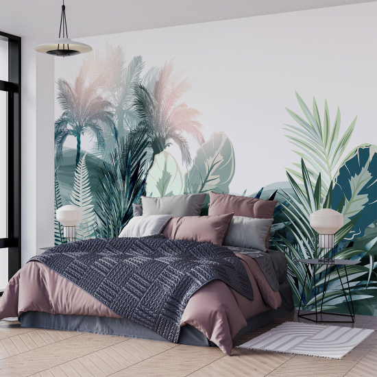 Papel pintado panorámico - Plantas tropicales