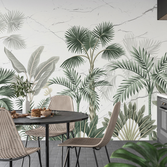 Papel pintado panorámico - Plantas tropicales