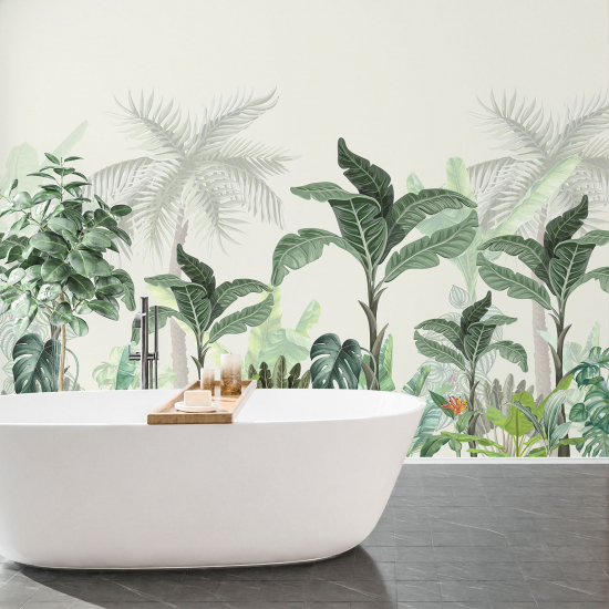Papel pintado panorámico - Plantas tropicales