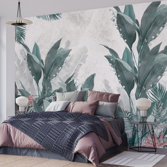 Papel pintado panorámico - Plantas tropicales