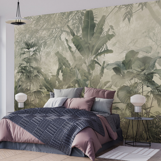 Papel pintado panorámico - Plantas tropicales