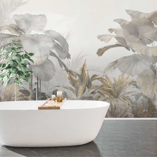 Papel pintado panorámico - Plantas tropicales