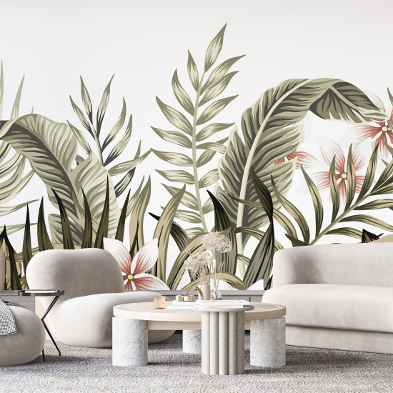 Papel pintado panorámico - Plantas tropicales