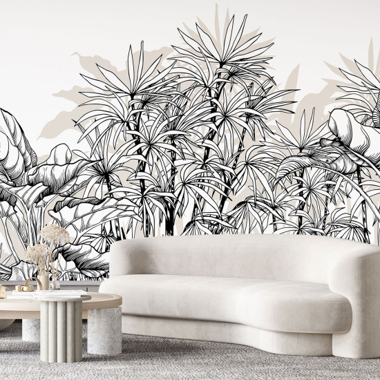 Papel pintado panorámico - Plantas tropicales