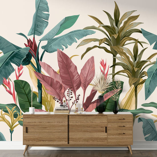 Papel pintado panorámico - Plantas tropicales