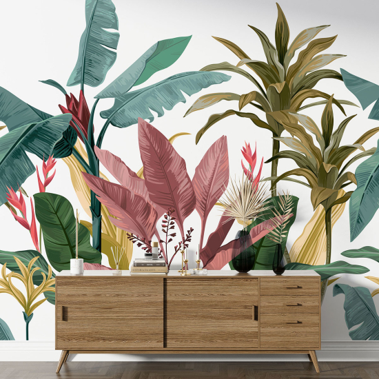 Papel pintado panorámico - Plantas tropicales