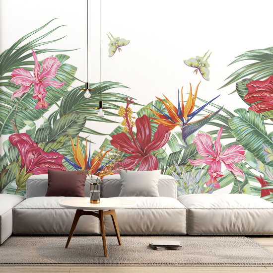 Papel pintado panorámico - Plantas tropicales