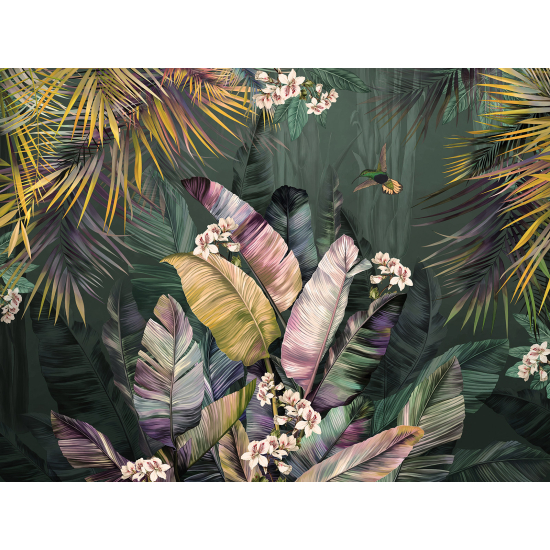 Papel pintado panorámico - Plantas tropicales