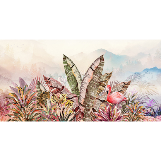 Papel pintado panorámico - Plantas tropicales