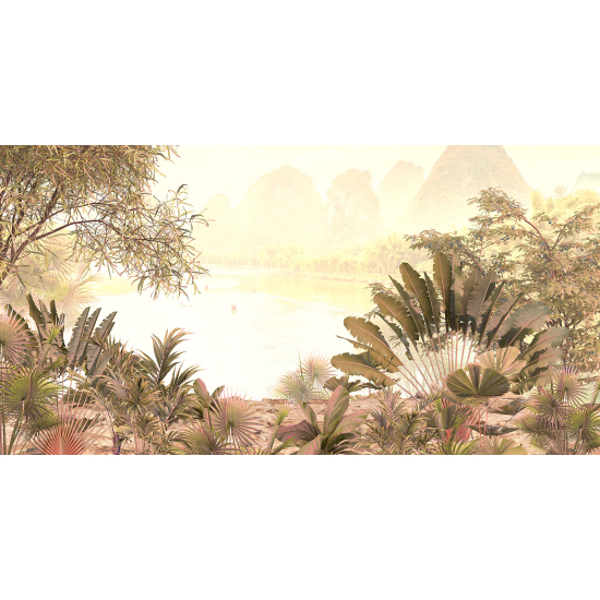 Papel pintado panorámico - Plantas Tropicales