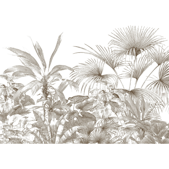 Papel pintado panorámico - Plantas Tropicales