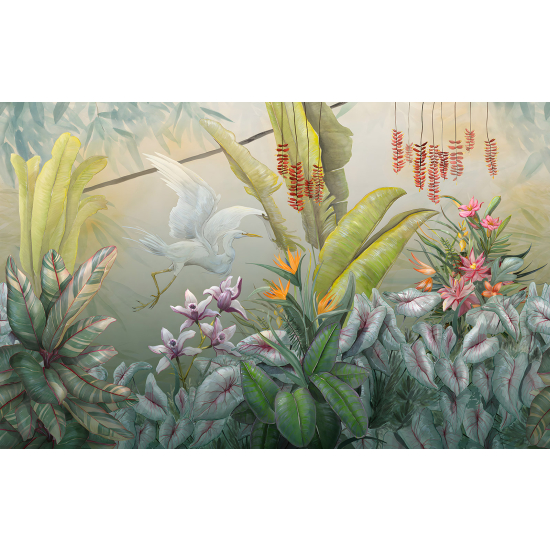 Papel pintado panorámico - Plantas Tropicales