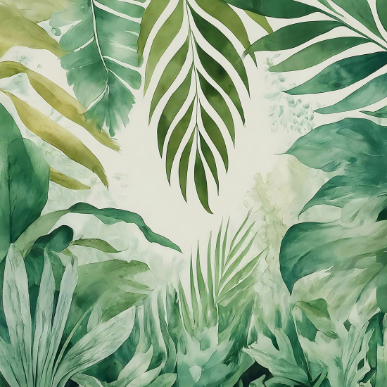 Papel pintado panorámico - Plantas tropicales