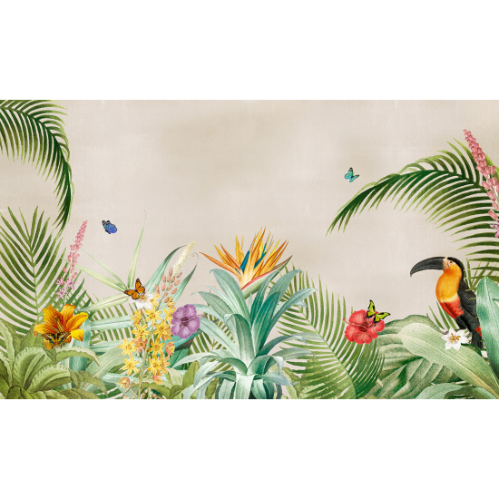 Papel pintado panorámico - Plantas Tropicales Tucán