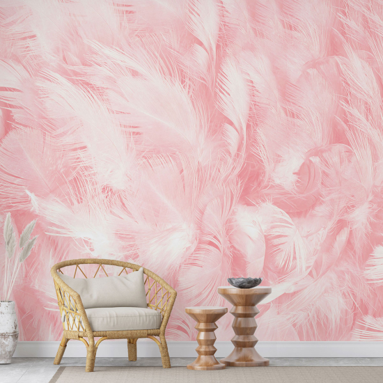 Papel pintado panorámico - Plumas