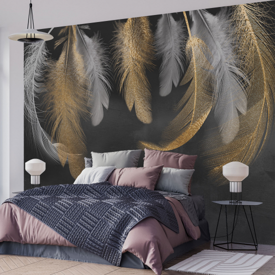 Papel pintado panorámico - Plumas