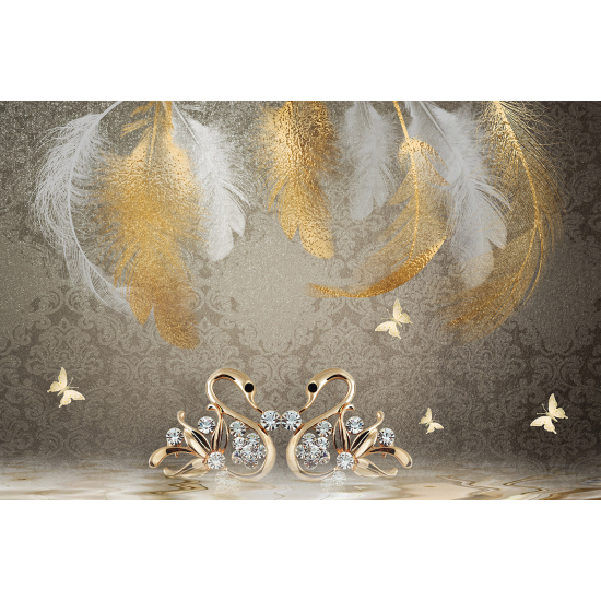 Papel pintado panorámico - Plumas