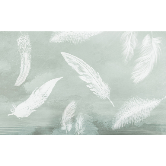 Papel pintado panorámico - Plumas