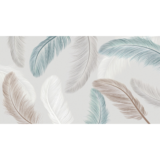 Papel pintado panorámico - Plumas