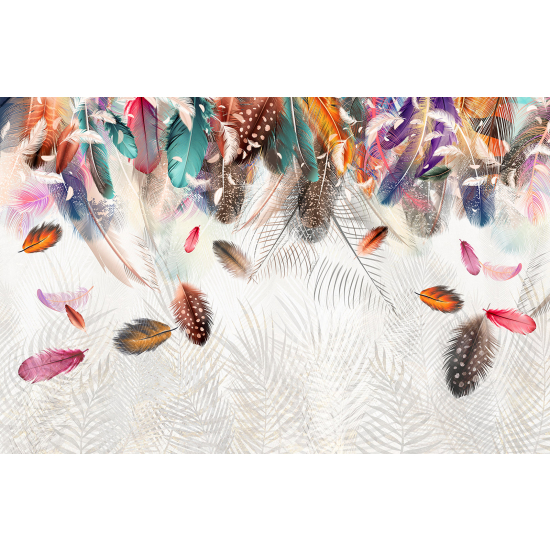 Papel pintado panorámico - Plumas
