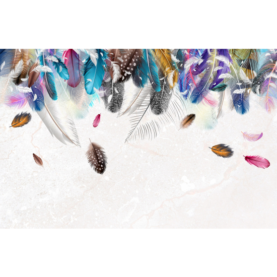 Papel pintado panorámico - Plumas